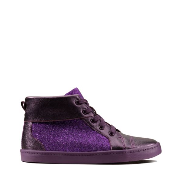 Clarks Girls City Oasis Hi Kid Casual Shoes Purple | CA-3261875
